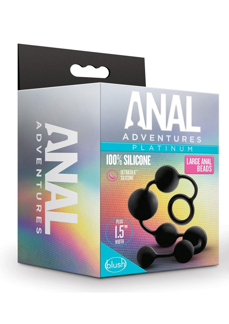 Anal Adventures Platinum Large Anal Beads