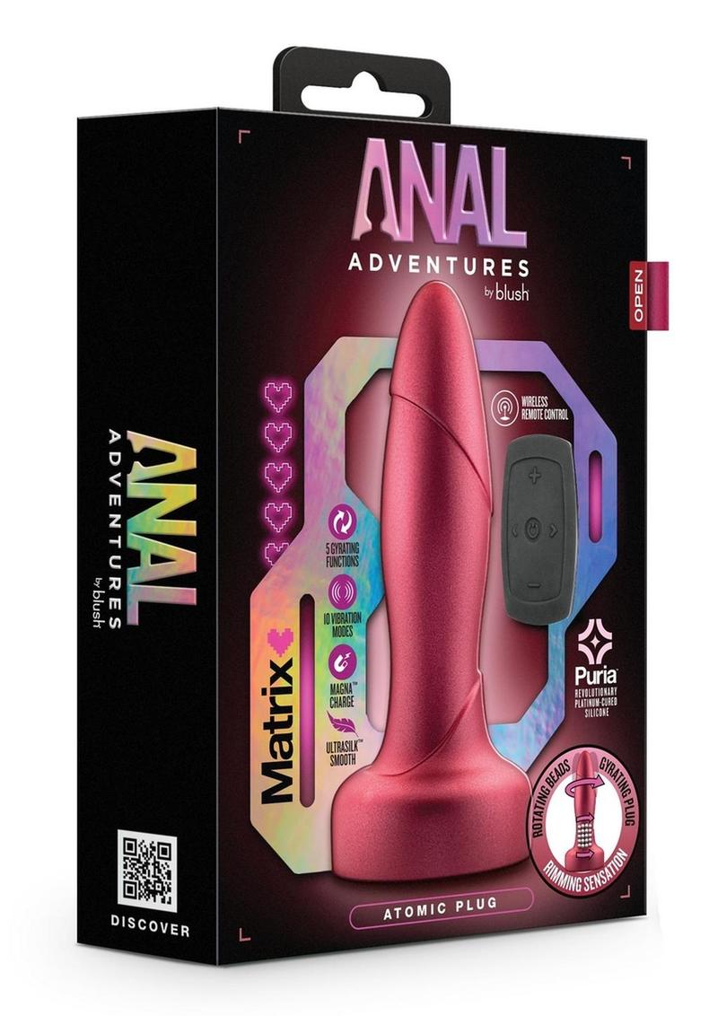 Matrix Atomic Plug Remote Control Rechargeable Silicone Anal Plug