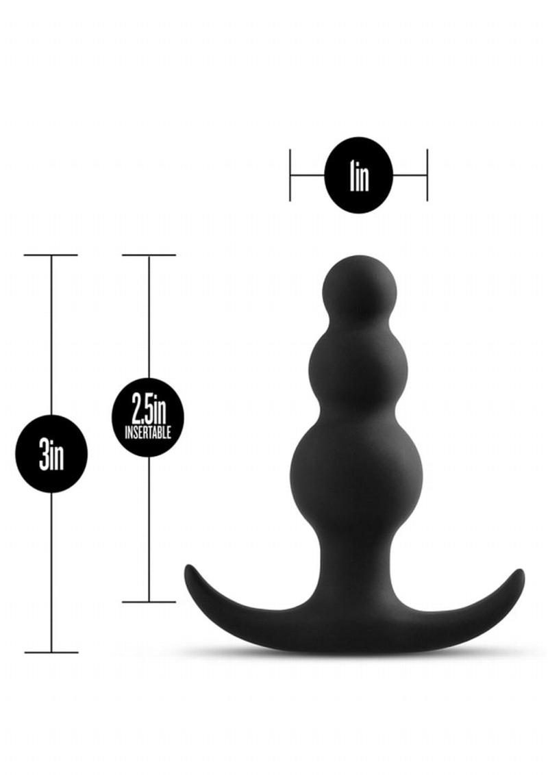 Anal Adventures Platinum Beaded Silicone Plug