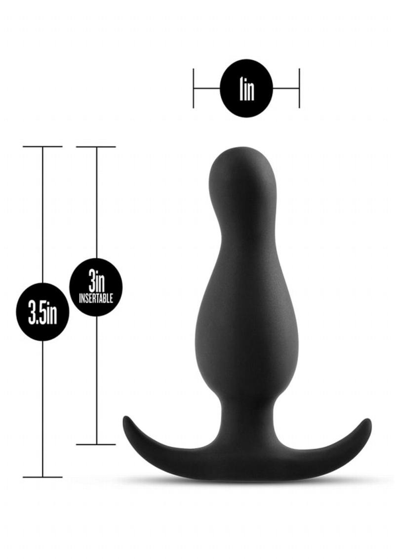 Anal Adventures Platinum Curve Silicone Width Butt Plug