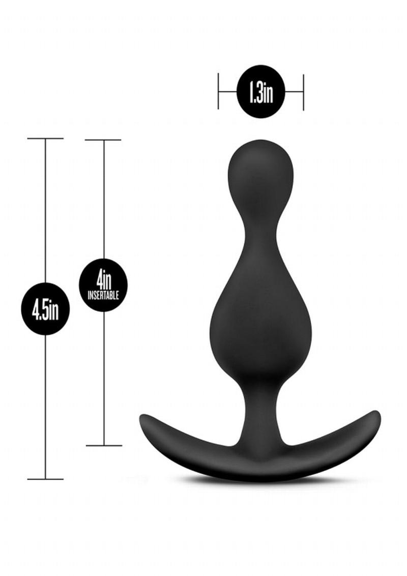 Anal Adventures Platinum Wave Plug Silicone