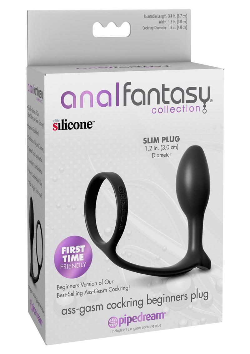 Anal Fantasy Ass Gasm Cockring Beginners Plug Slim