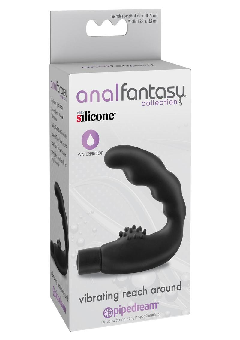 Anal Fantasy Collection Vibrating Reach Around Silicone Massager