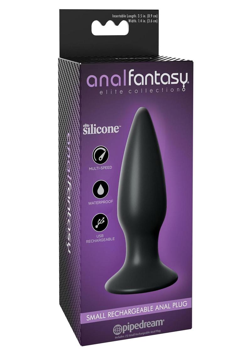 Anal Fantasy Small USB Vibrating Silicone Butt Plug