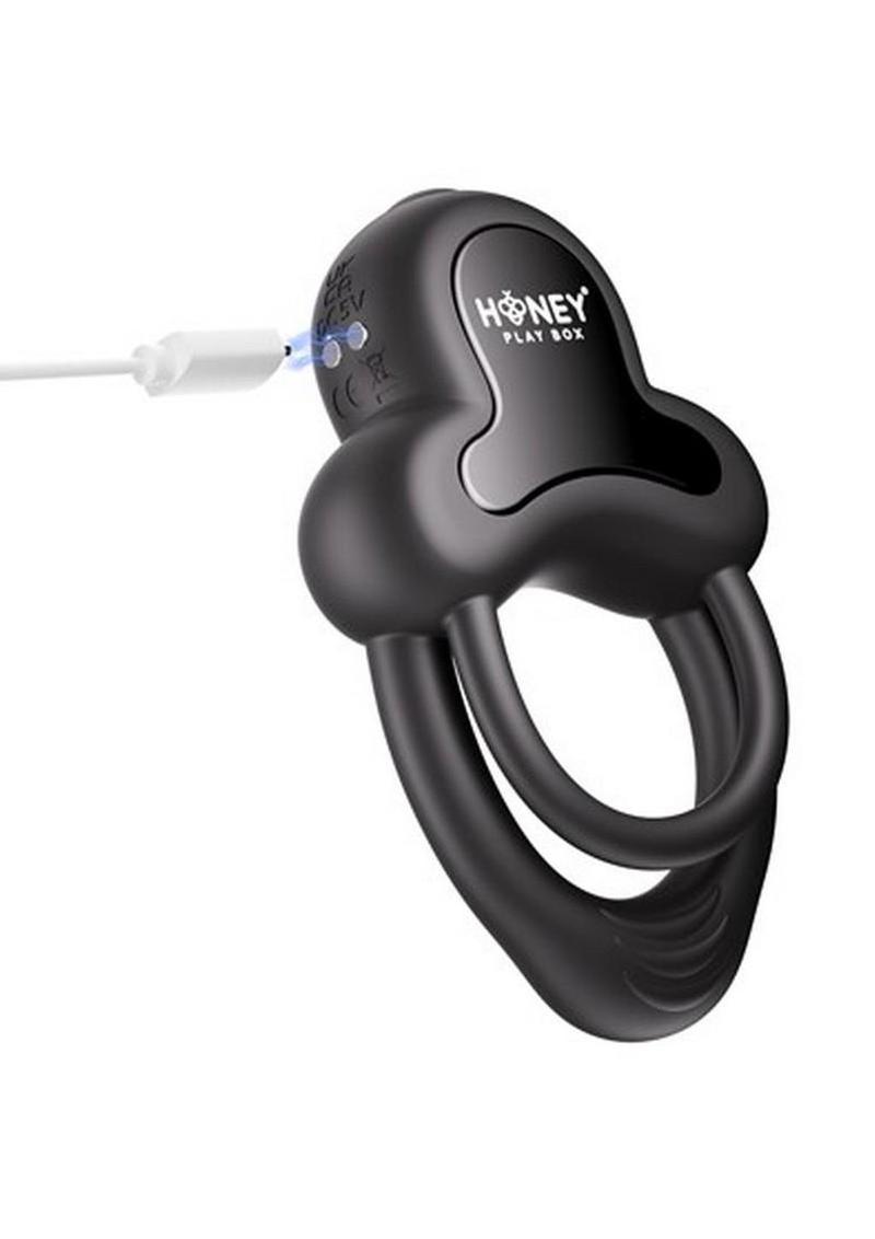 Honey Play Box Anello Vibrating Double Cock Ring App Controlled