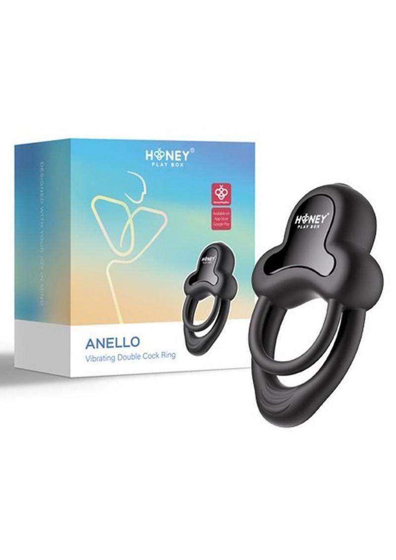 Honey Play Box Anello Vibrating Double Cock Ring App Controlled