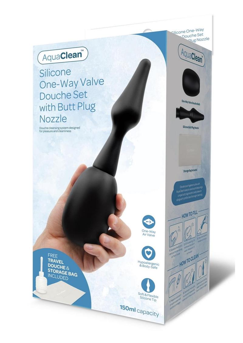 AquaClean 150ml Silicone One-Way Valve Douche