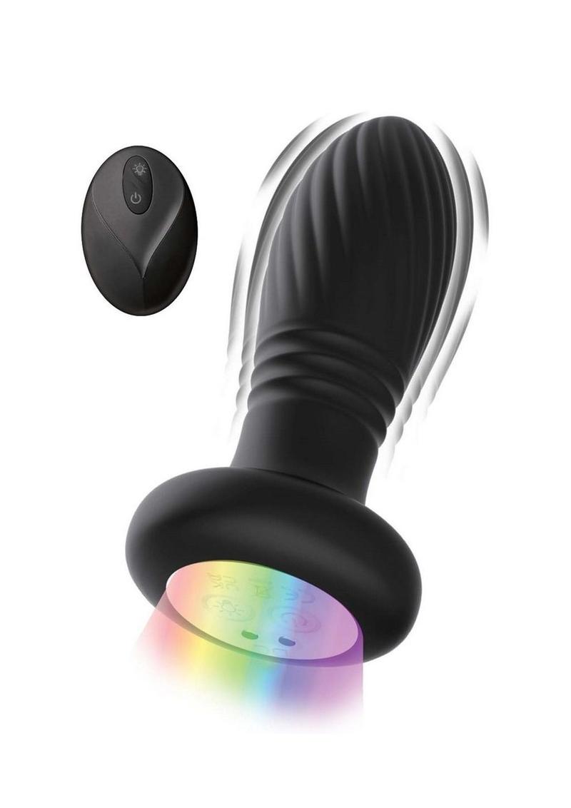 Atomic Thrusting Light Up Rechargeable Silicone Plug