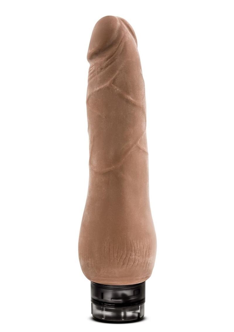 Au Naturel Tomas 9-inch Vibrating Caramel Dildo