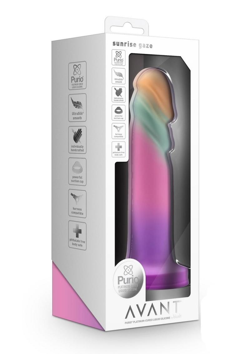 Avant Sunrise Gaze Silicone Dildo Sherbet Multicolor