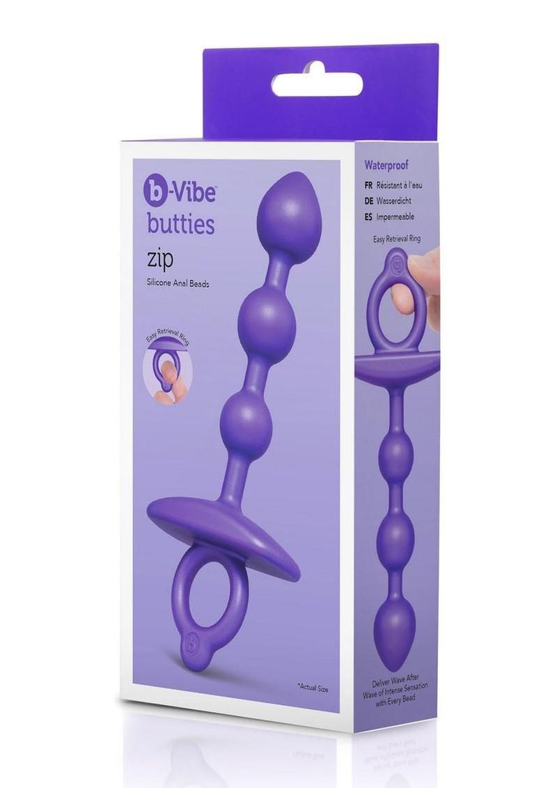B-Vibe Butties Zip Silicone Anal Beads