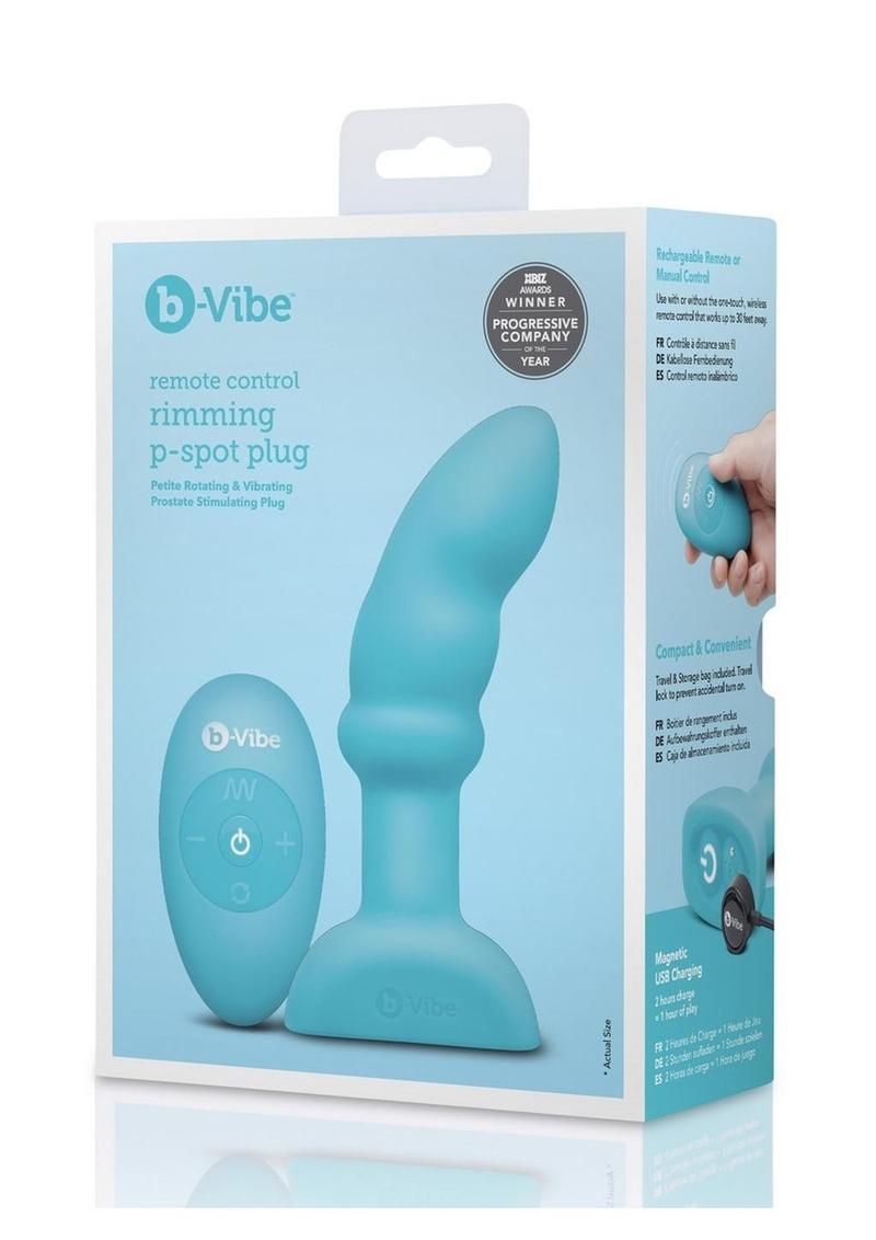 b-Vibe Remote Control Rimming P-Spot Plug Rechargeable Silicone