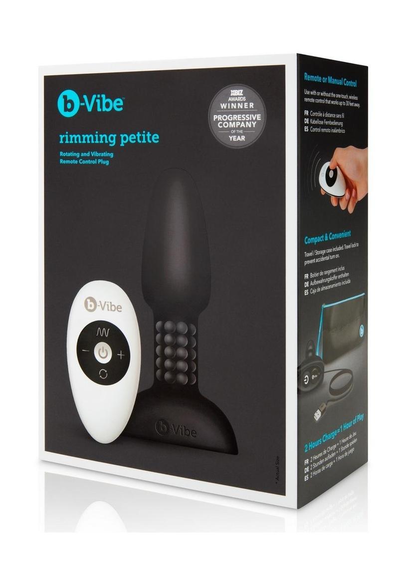 b-Vibe Rimming Petite Rechargeable Silicone Anal Plug
