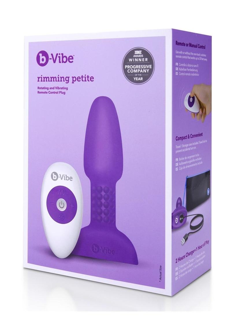 b-Vibe Rimming Petite Rechargeable Silicone Anal Plug