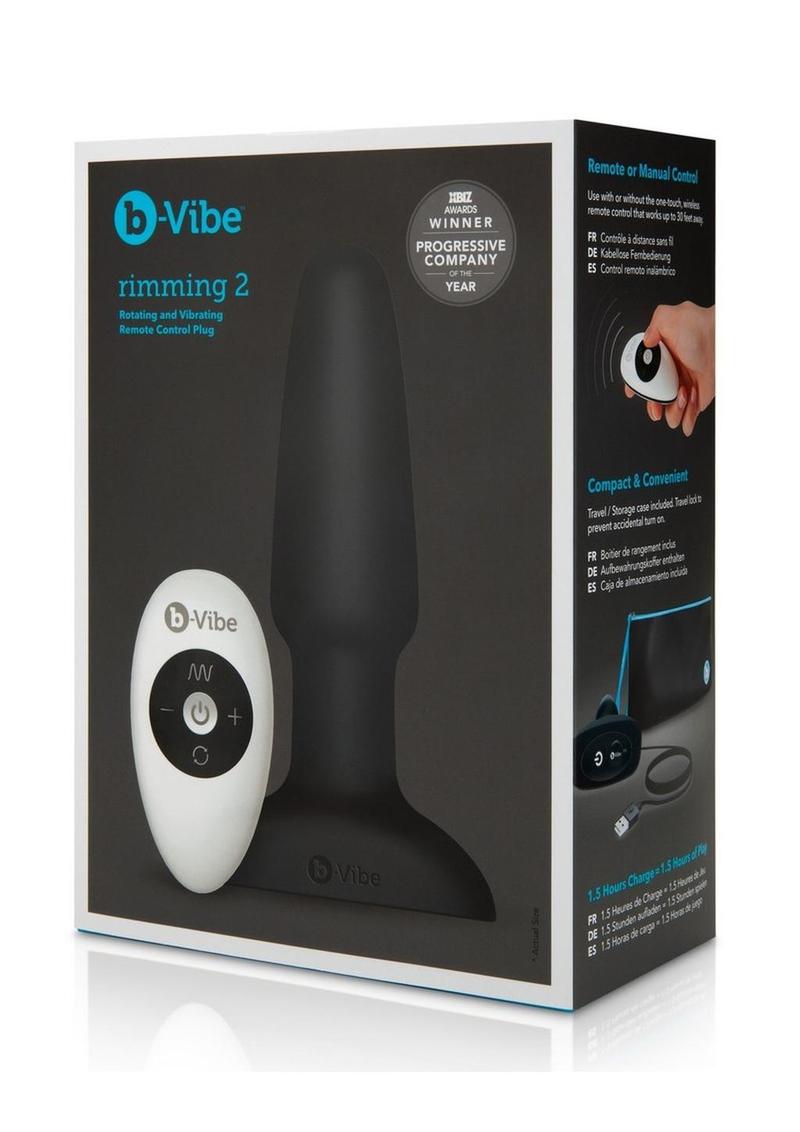 B-Vibe Rimming Rotating And Vibrating Remote Control Plug