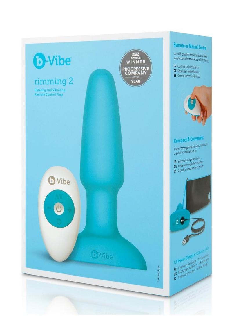 B-Vibe Rimming Rotating And Vibrating Remote Control Plug