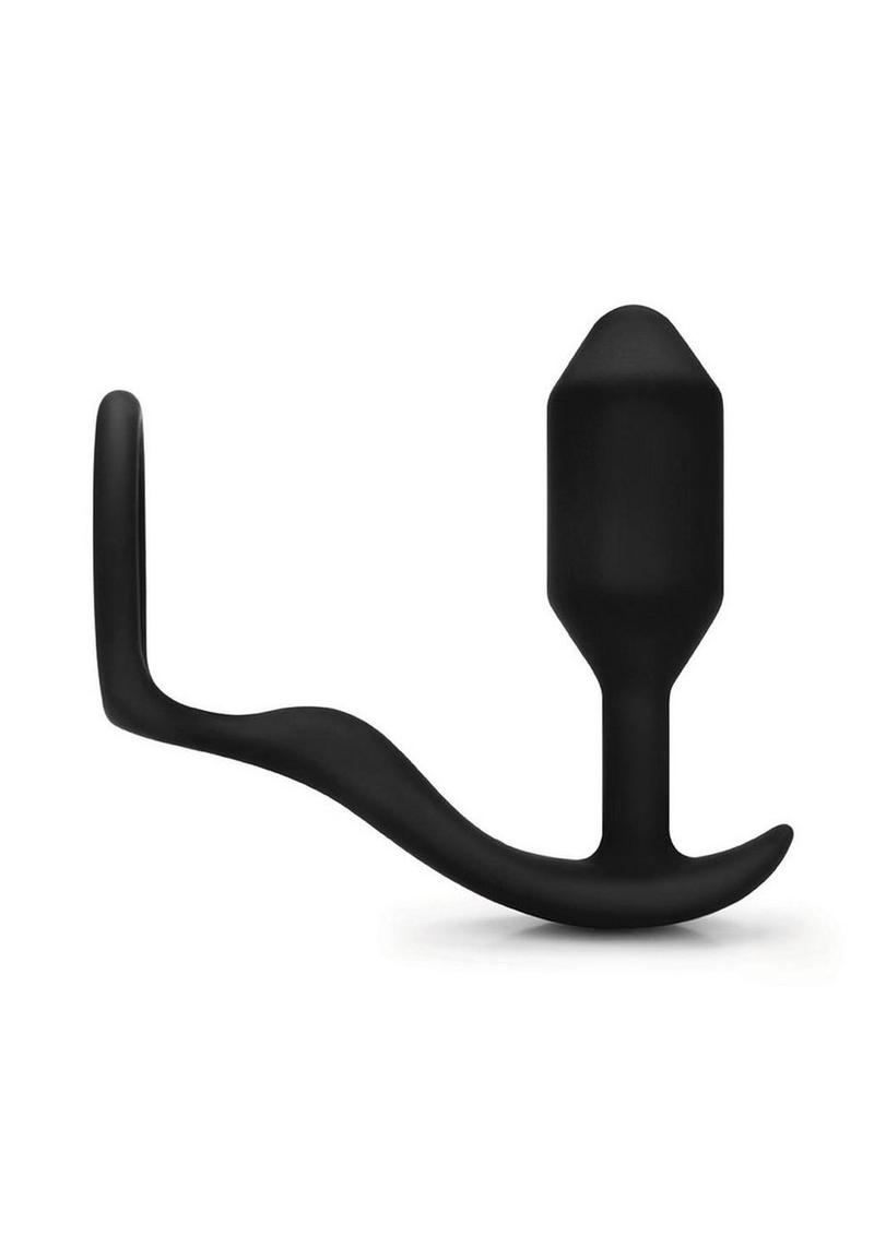 B-Vibe Snug And Tug Weighted Silicone Plug And Penis Ring