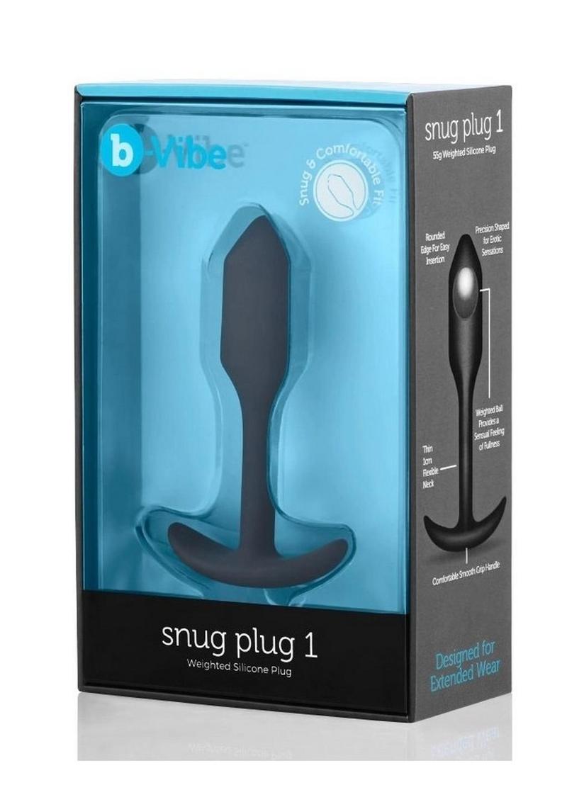 b Vibe Snug Plug 1 Weighted Silicone Anal Plug