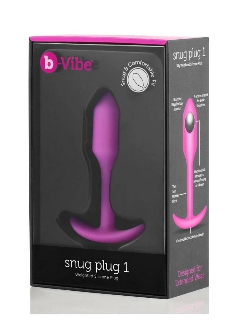 b Vibe Snug Plug 1 Weighted Silicone Butt Plug