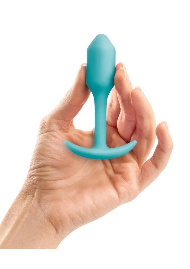 b Vibe Snug Plug 1 Weighted Silicone Anal Plug