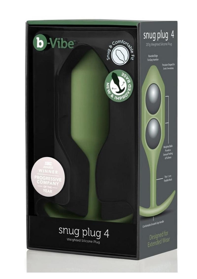 b Vibe Snug Plug 4 Weighted Silicone Anal Plug