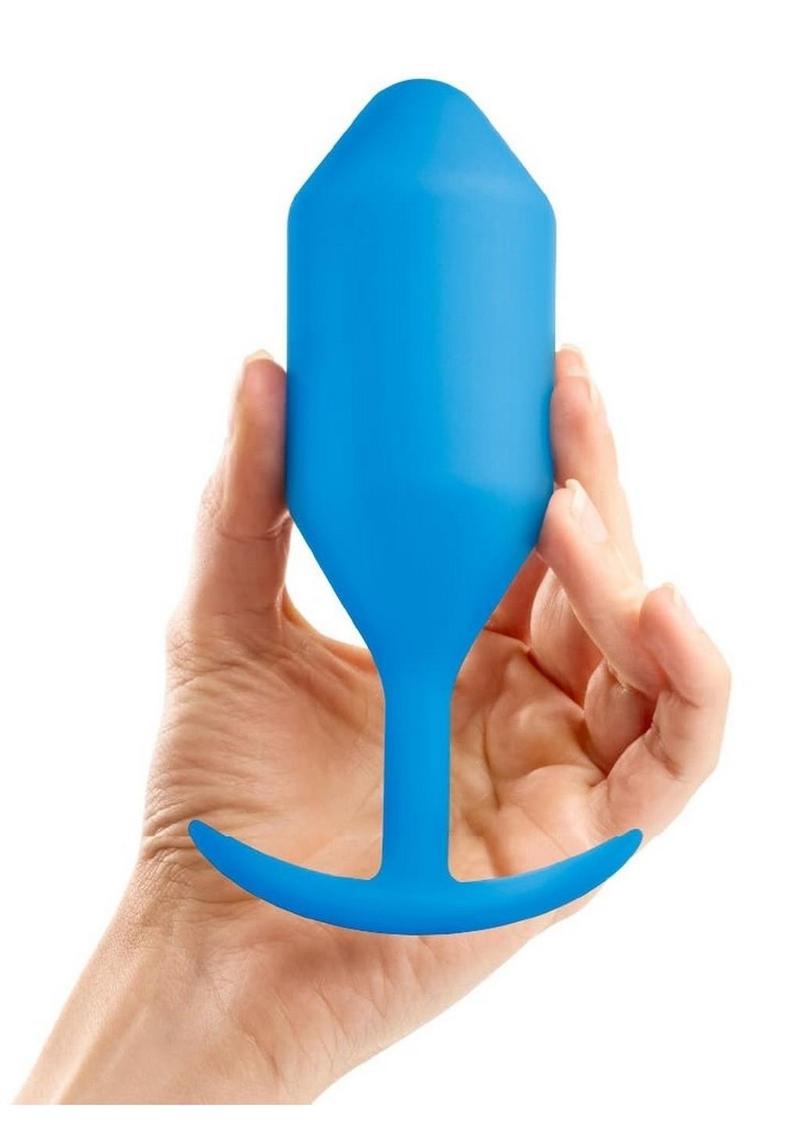 b Vibe Snug Plug 5 Weighted Butt Silicone Anal Plug
