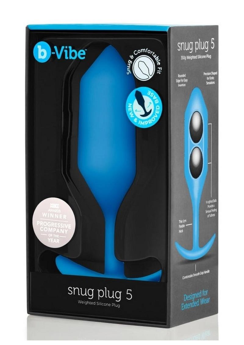 b Vibe Snug Plug 5 Weighted Butt Silicone Anal Plug