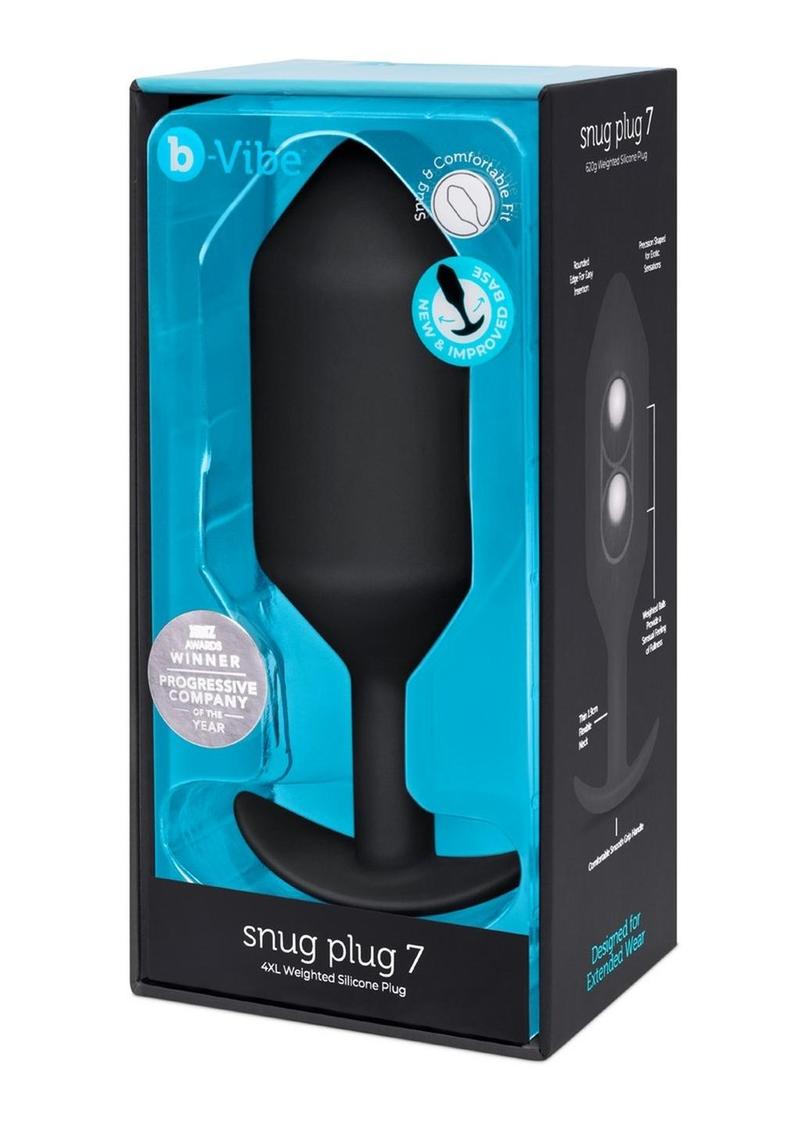 b Vibe Snug Plug 7 Weighted Silicone Anal Plug