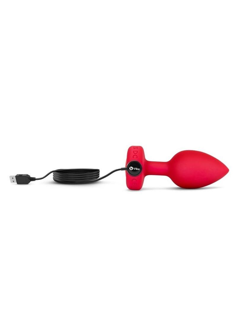 b-Vibe Vibrating Heart Shaped Jewel Anal Plug