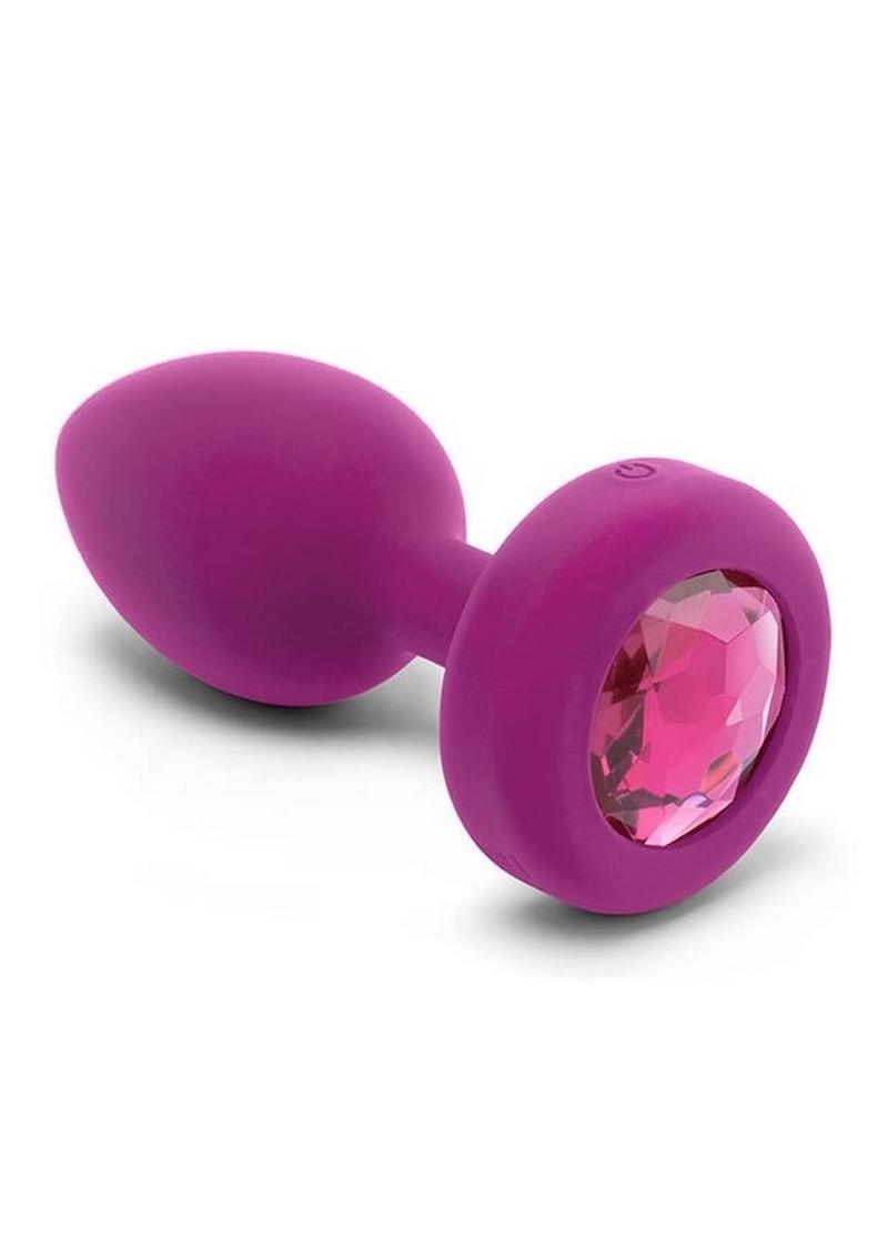 b-Vibe Vibrating Jewel Plug - Pink Ruby