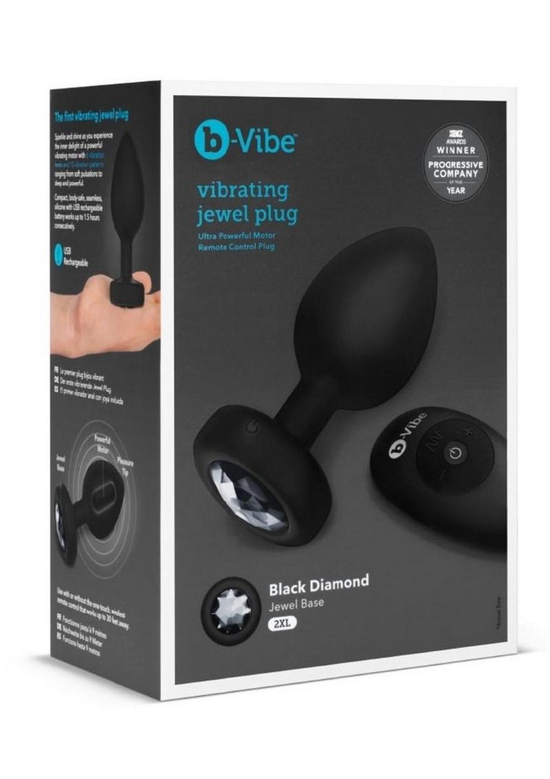 B-Vibe Vibrating Jewel Plug With Ultra Powerful Remote Control Motor