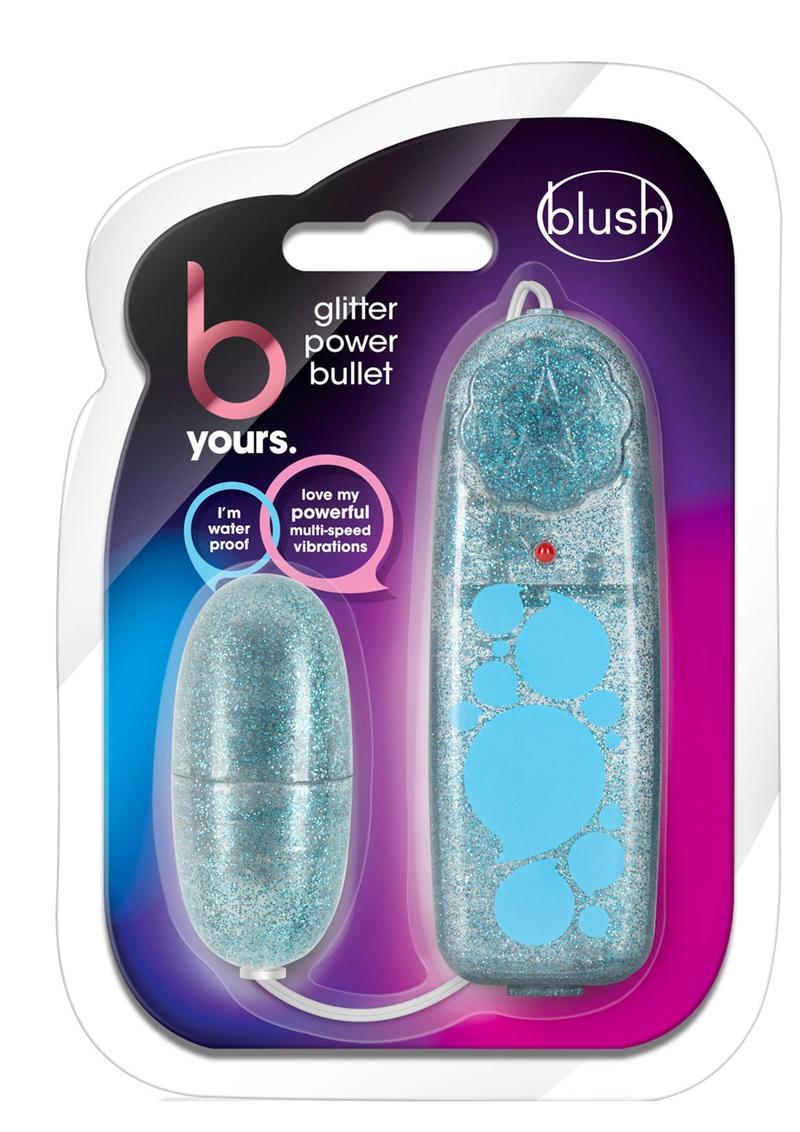 B Yours Glitter Power Bullet Vibrator With Remote Control Vibrators