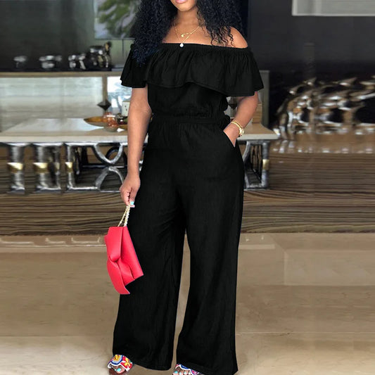 218298 Vêtements pour femmes grande taille 2025 Automne Nouvel article Combinaison châle en jean sans lavage Factory 