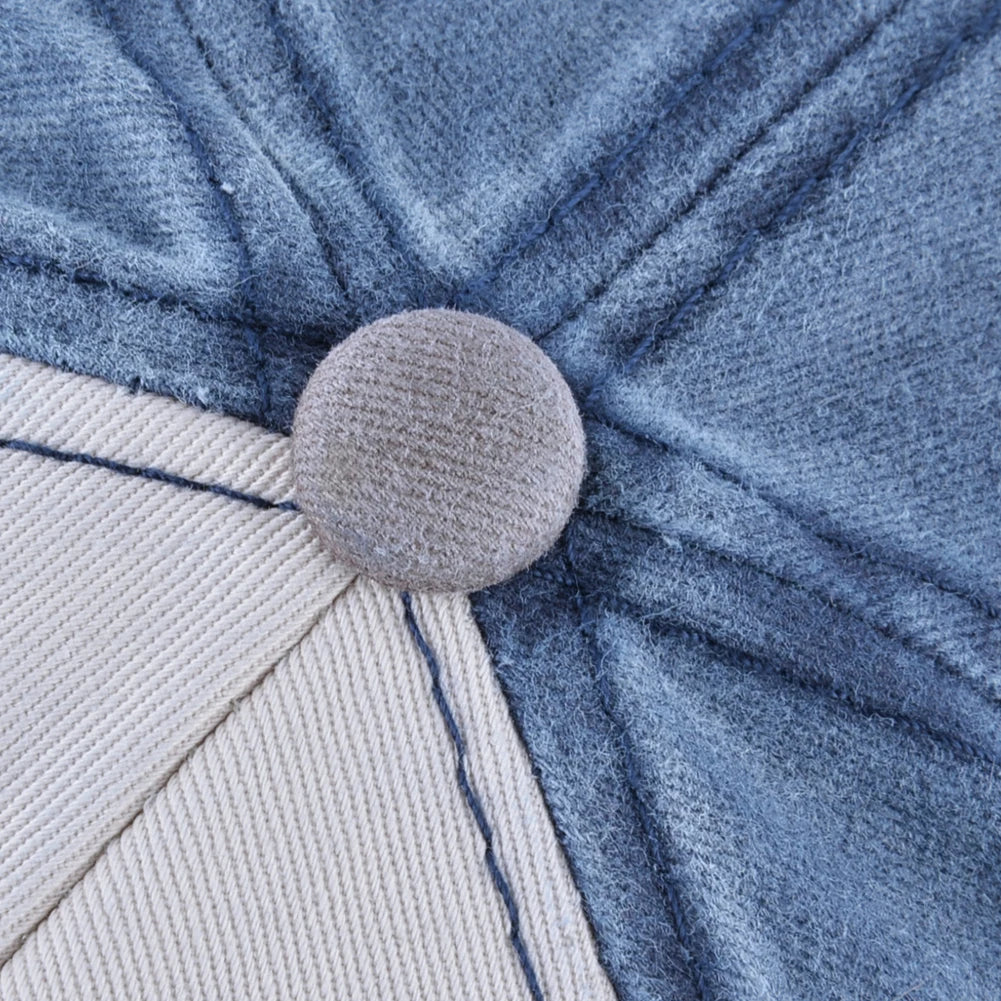 Vintage Washed Denim Baseball Cap For Men And Women Snapback Trucker Hat With Letter Patch Spring Autumn Unisex Hip Hop Cap