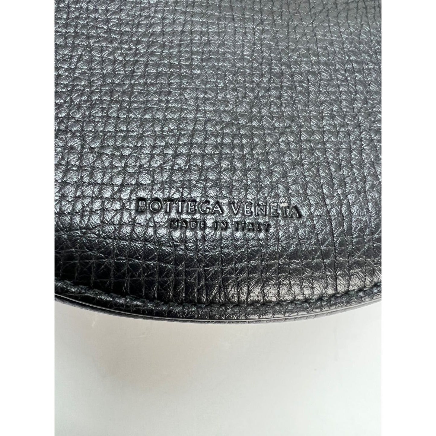 Bottega Veneta Palmellato Calfskin rounded Belt Waist Bag Black