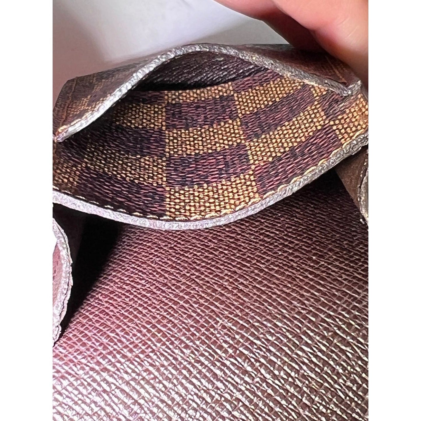 LOUIS VUITTON Damier Ebene Cigarette Card Cosmetic Case Pouch