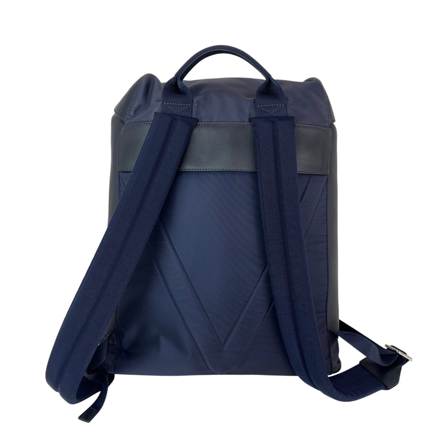Louis Vuitton Calfskin Nylon V Line Pulse Navy Backpack Bag