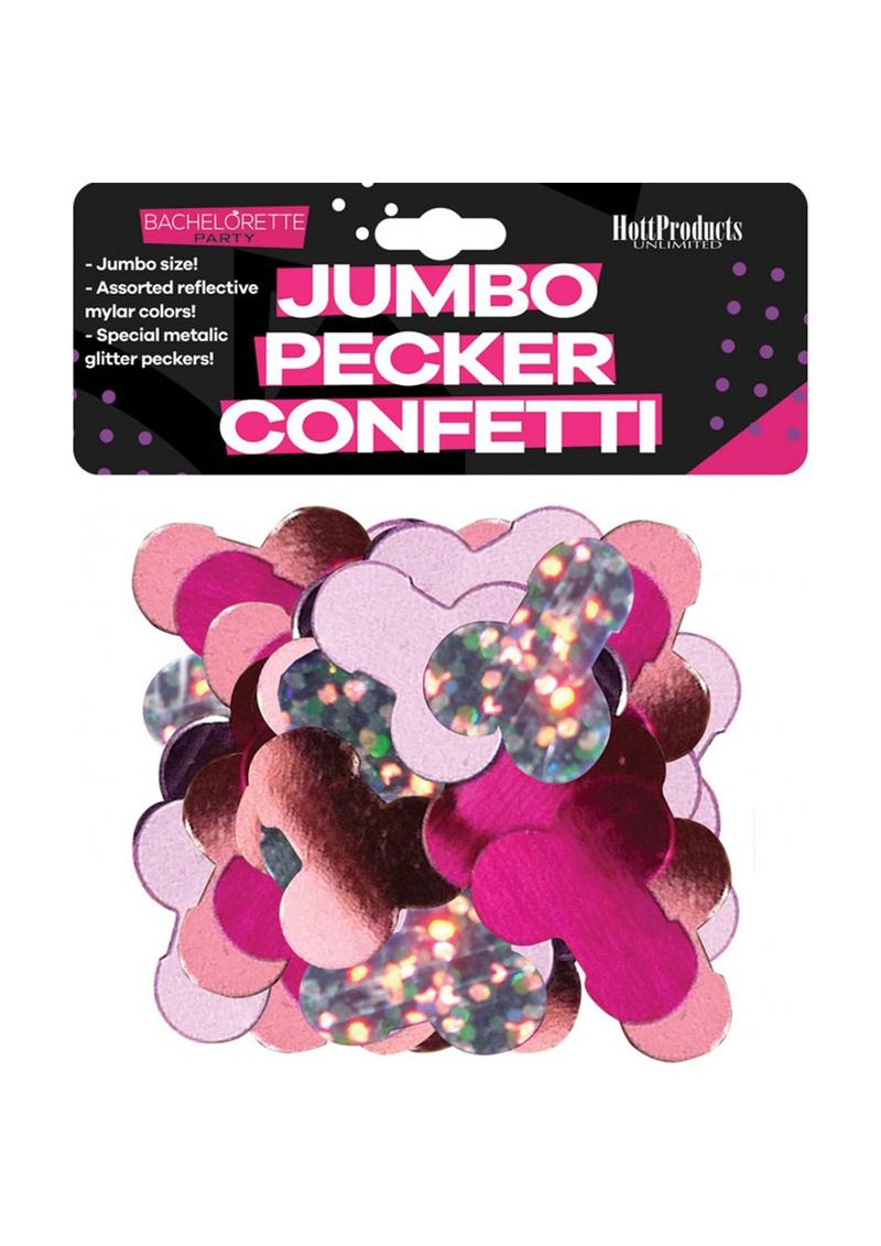 Jumbo Pecker Confetti Multicolor Mylar