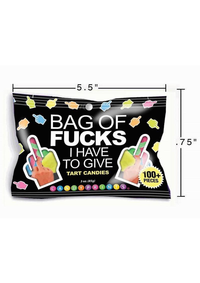 Candyprints Bag of Fucks I Have to Give Tart Candy