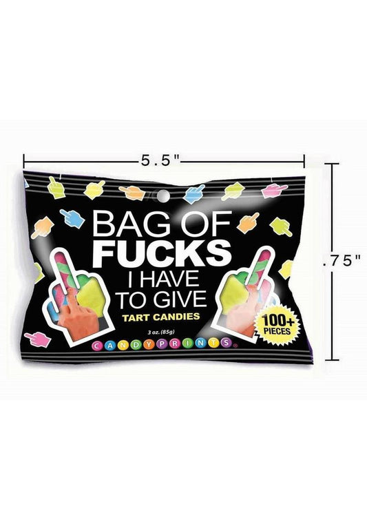 Candyprints Bag of Fucks I Have to Give Tart Candy