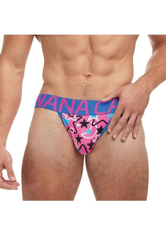 Banana Cabana Sport Jock Mix Vibrant Athletic Jockstrap with Bold Print