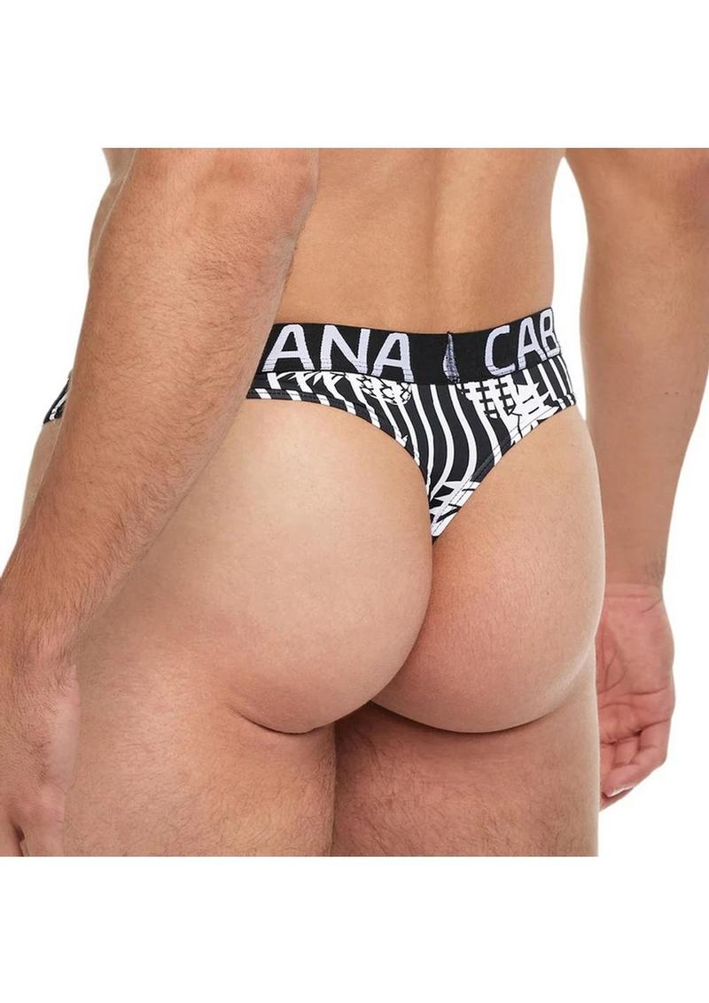 Banana Cabana Men's Lounge Thong And Tropical Print