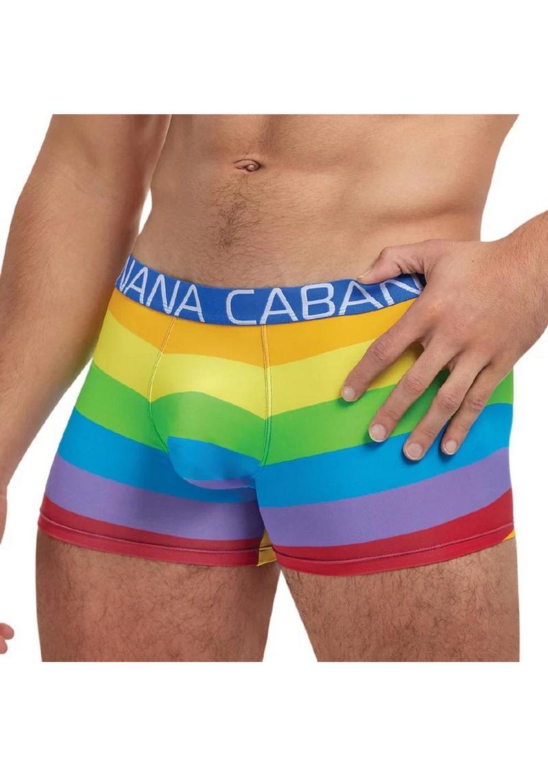 Banana Cabana Rainbow Trunk Pride-Inspired Boxer Briefs for Men