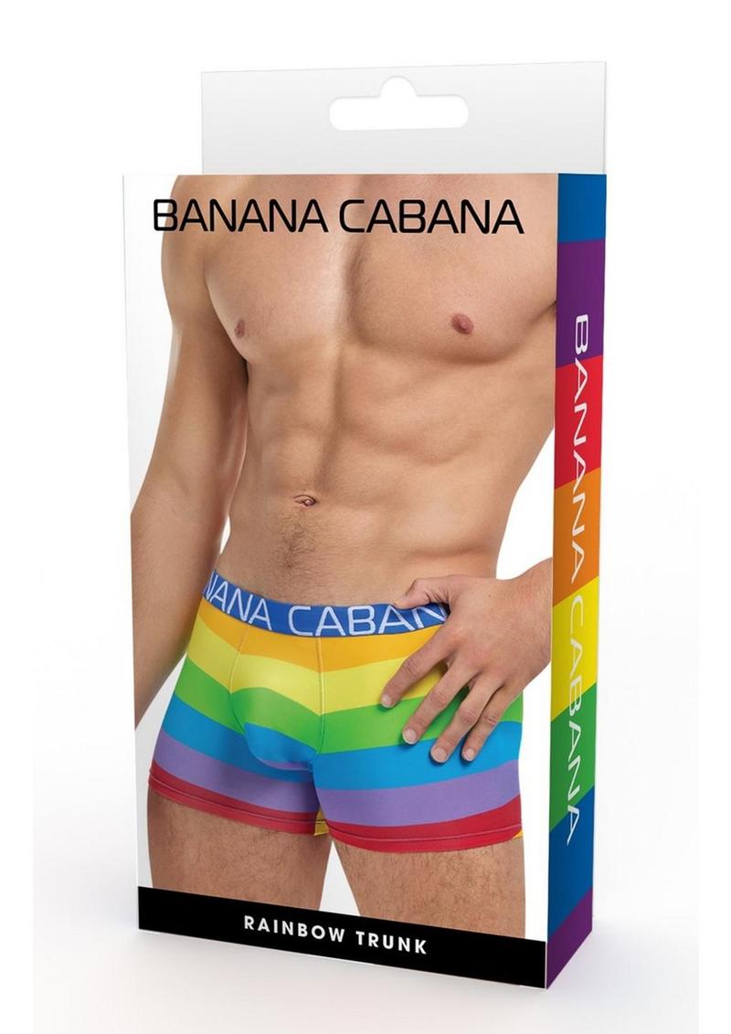 Banana Cabana Rainbow Trunk Pride-Inspired Boxer Briefs for Men