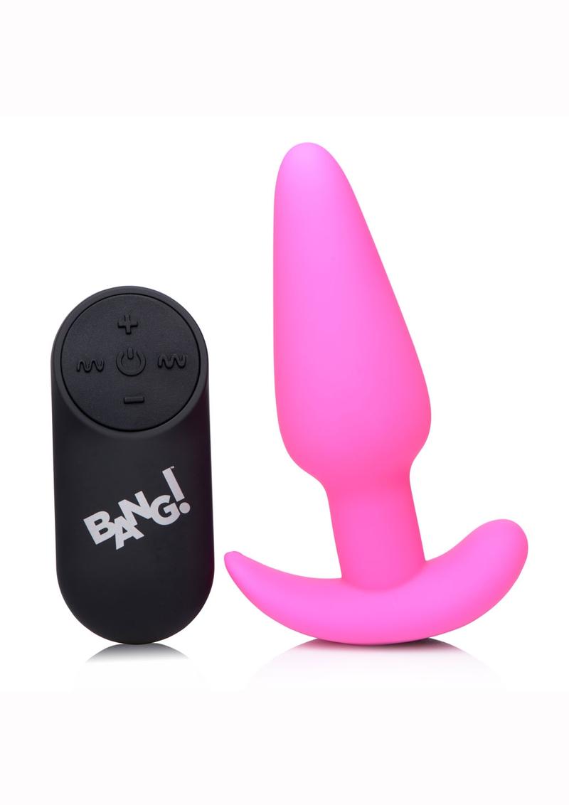 BANG 21X Silicone Vibrating Butt Plug with Remote
