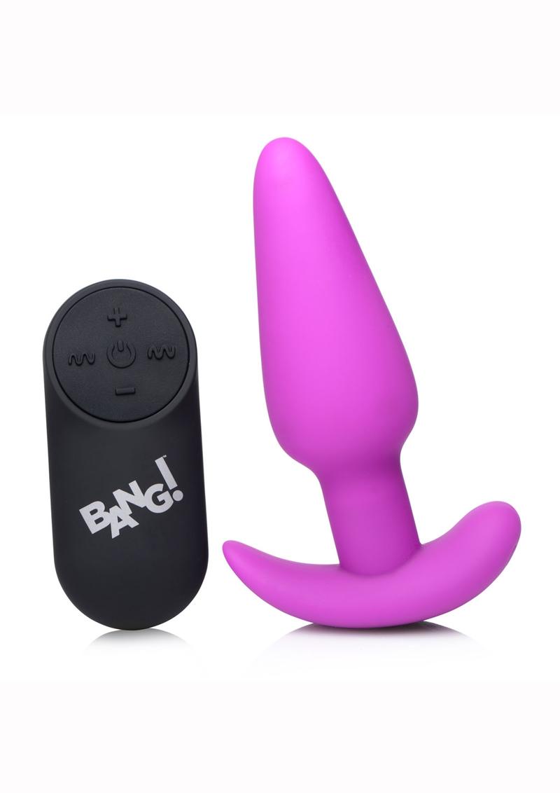 BANG 21X Silicone Vibrating Butt Plug with Remote