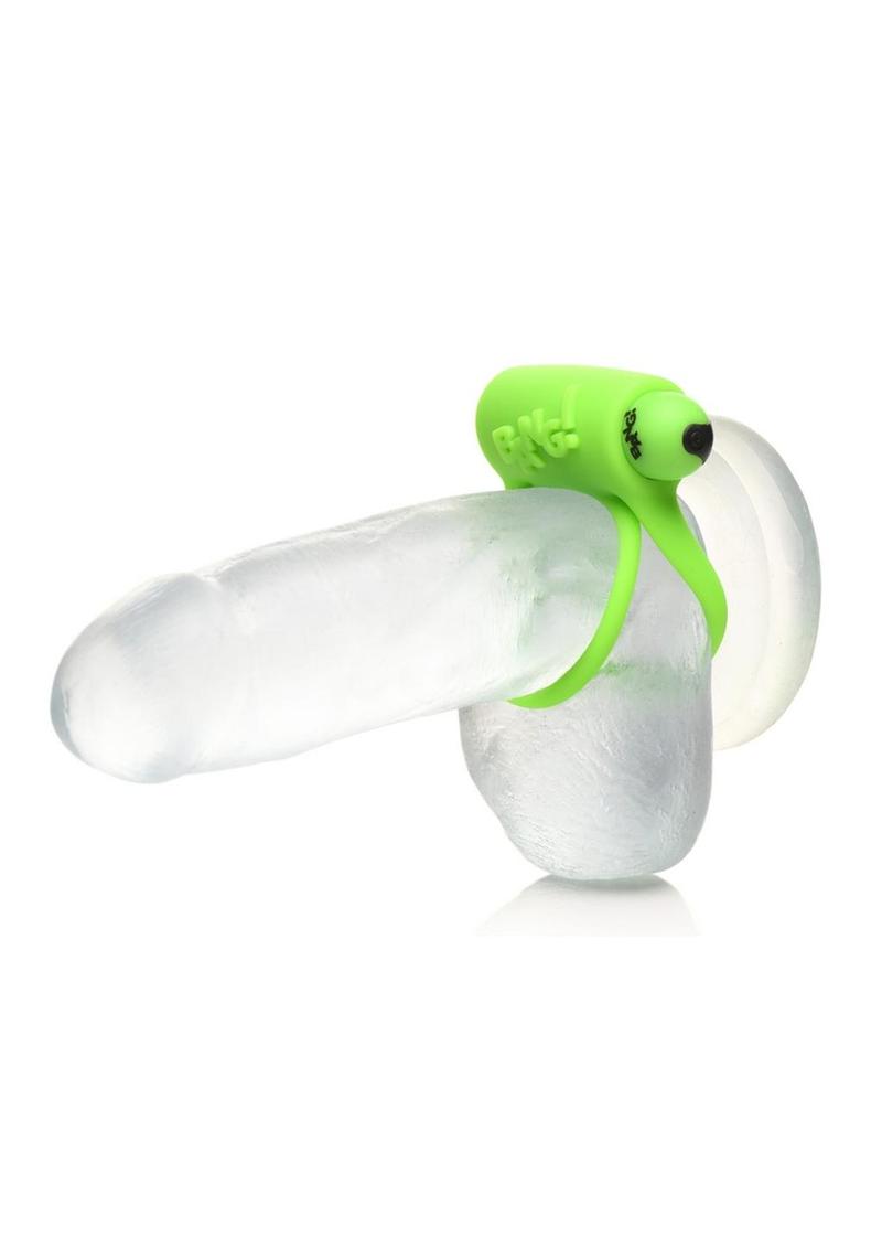 Bang! Glow in the Dark Rechargeable Silicone Cock Ring with Remote Control