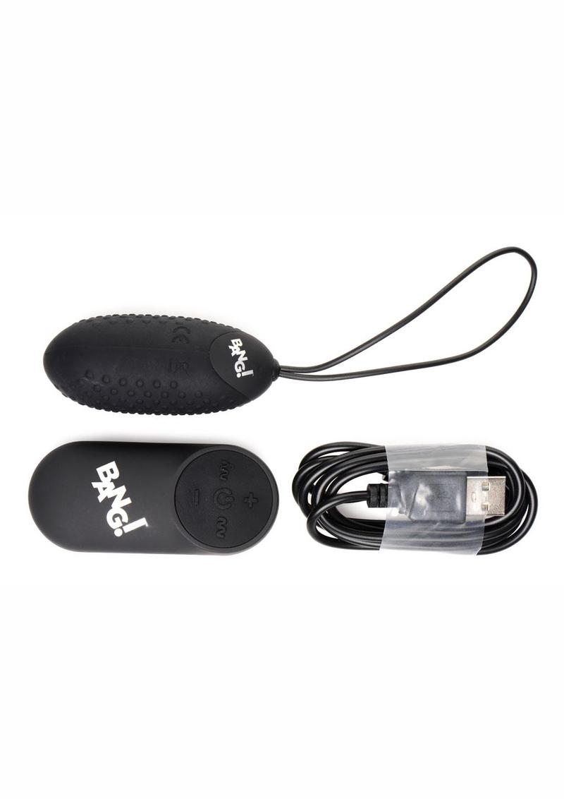 Bang! 28X Nubbed Rechargeable Silicone Egg With Remote Control