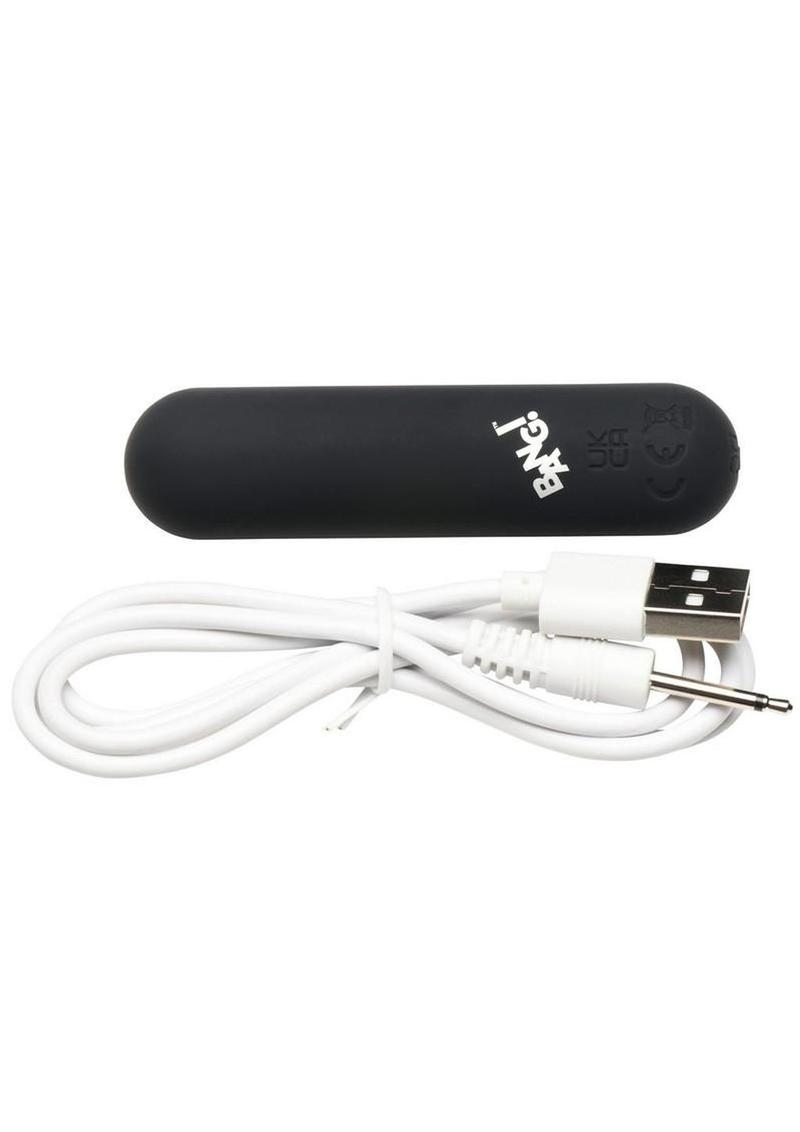 Bang! Flexible Rechargeable Silicone Bullet - Black