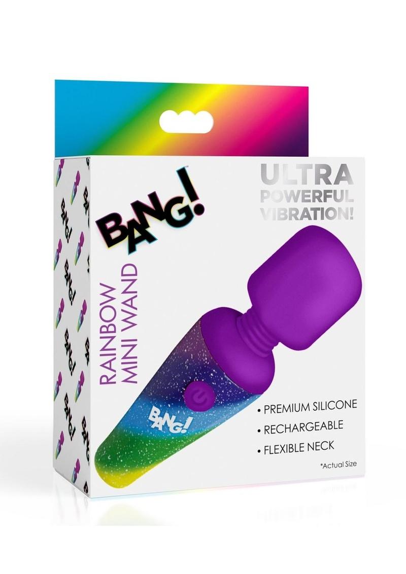Bang! Rainbow Mini Wand Rechargeable Rabbit Vibrator